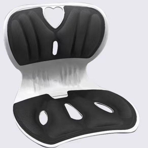 Office Chair Cushion - เบาะรองหลังเมมโมรี่โฟม ออกแบบตามหลักสรีรศาสตร์ สำหรับเก้าอี้สำนักงาน ช่วยบรรเทาอาการปวดหลัง ปรับท่าทาง และรองรับสรีระ
