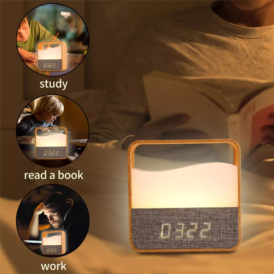 ไฟ LED กลางคืนพร้อมนาฬิกา นาฬิ - Desk Lamp บทวิจารณ์และราคา