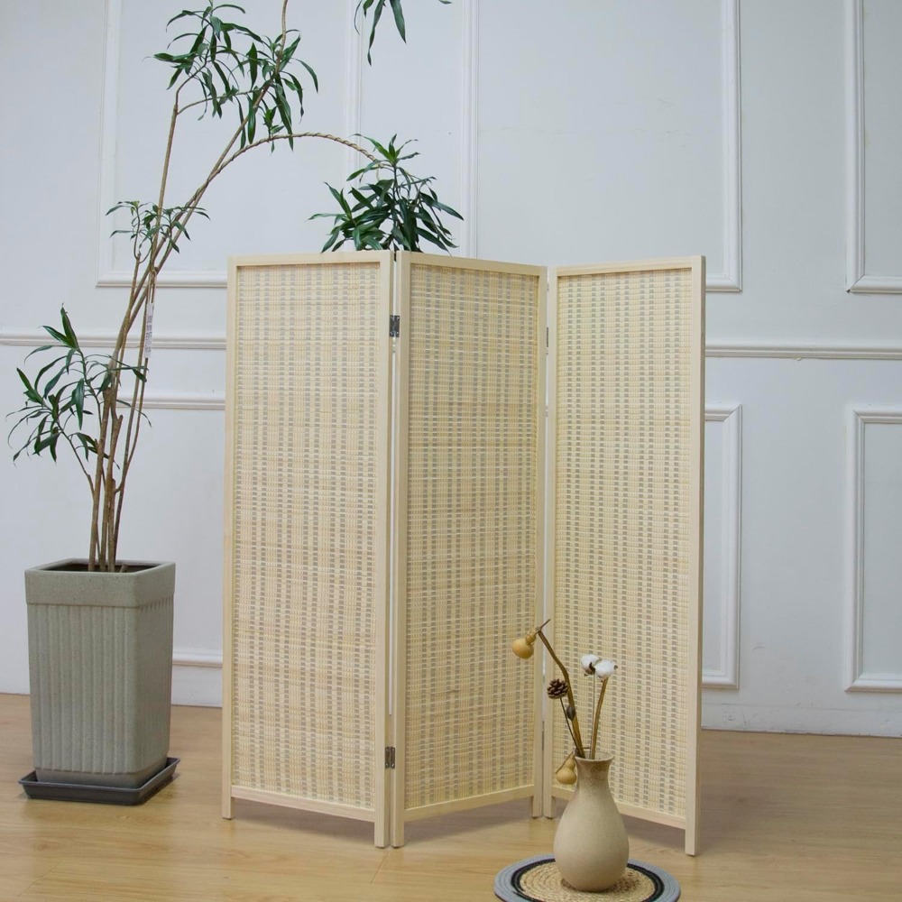 ฉากกั้นห้องแบบ 3 แผงสีเบจ, ฉาก - Partition Screen Divider บทวิจารณ์และราคา