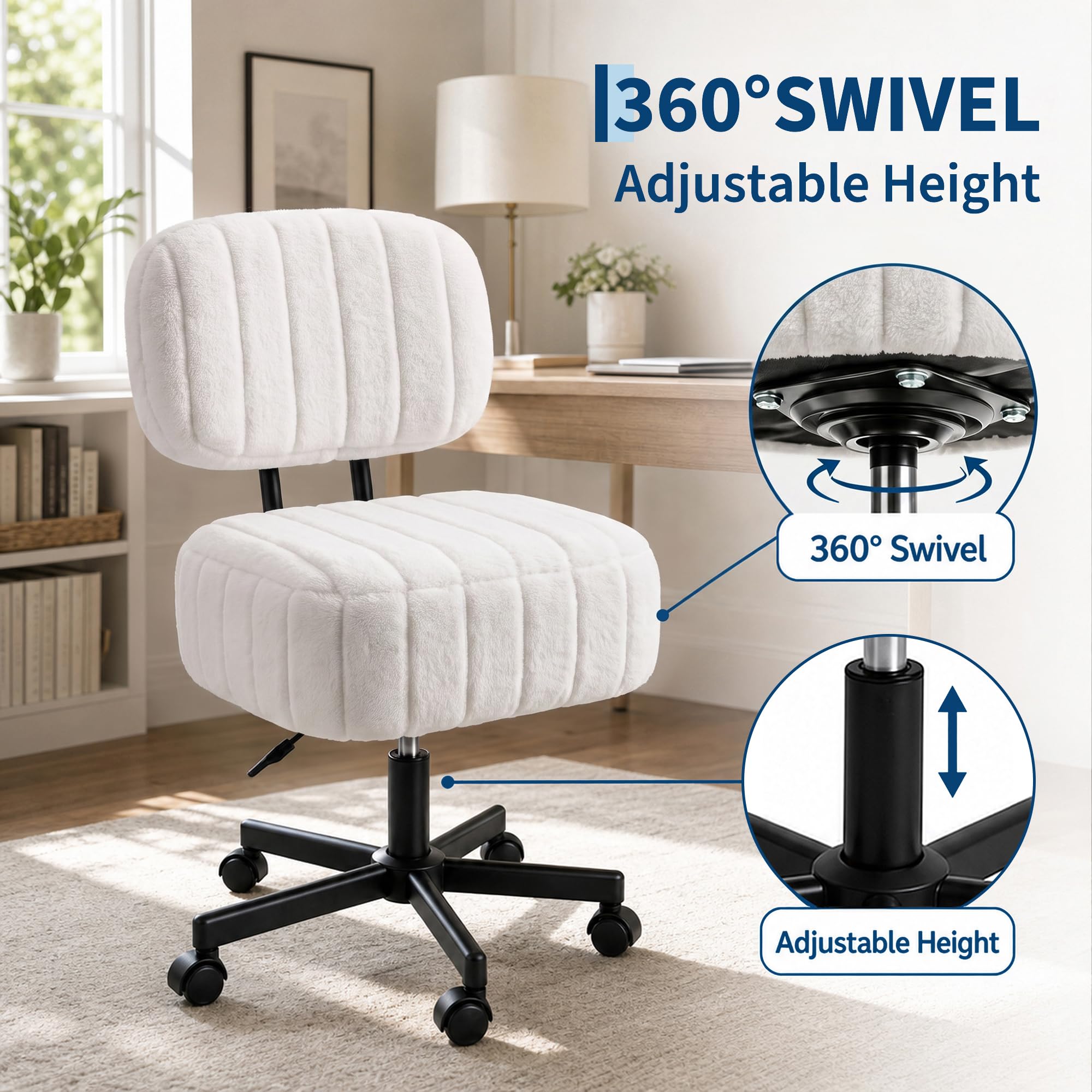 เก้าอี้แต่งหน้าพร้อมที่เก็บของ - Office Stool บทวิจารณ์และราคา