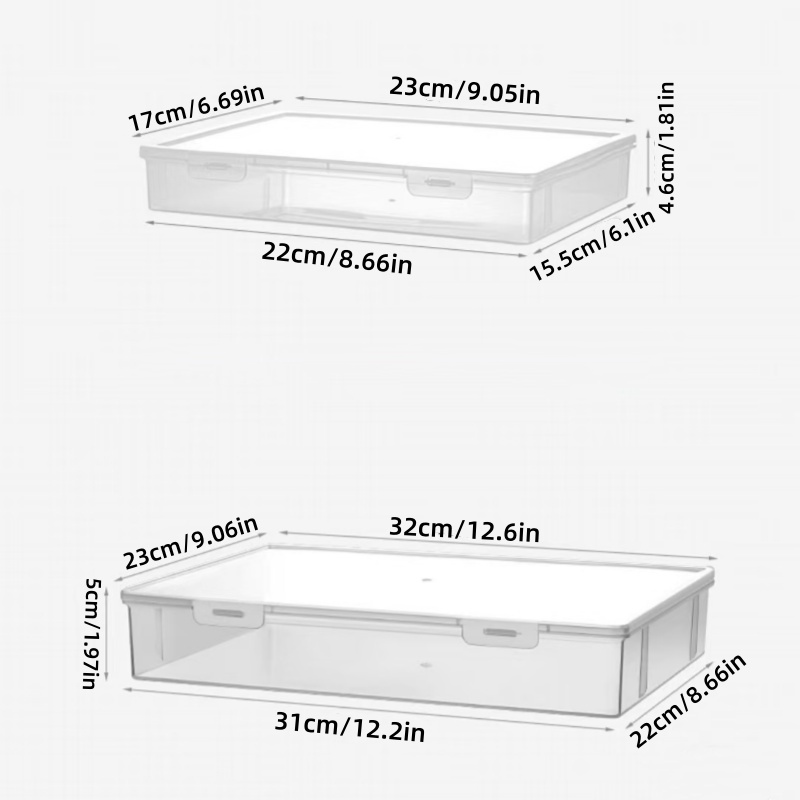 กล่องเก็บเอกสารแบบใส 1 ชิ้น สา - File Cabinet บทวิจารณ์และราคา
