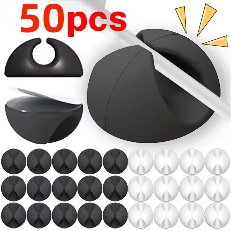 5/50 ชิ้น ที่จัดระเบียบสายเคเบ - Desk Organizer บทวิจารณ์และราคา