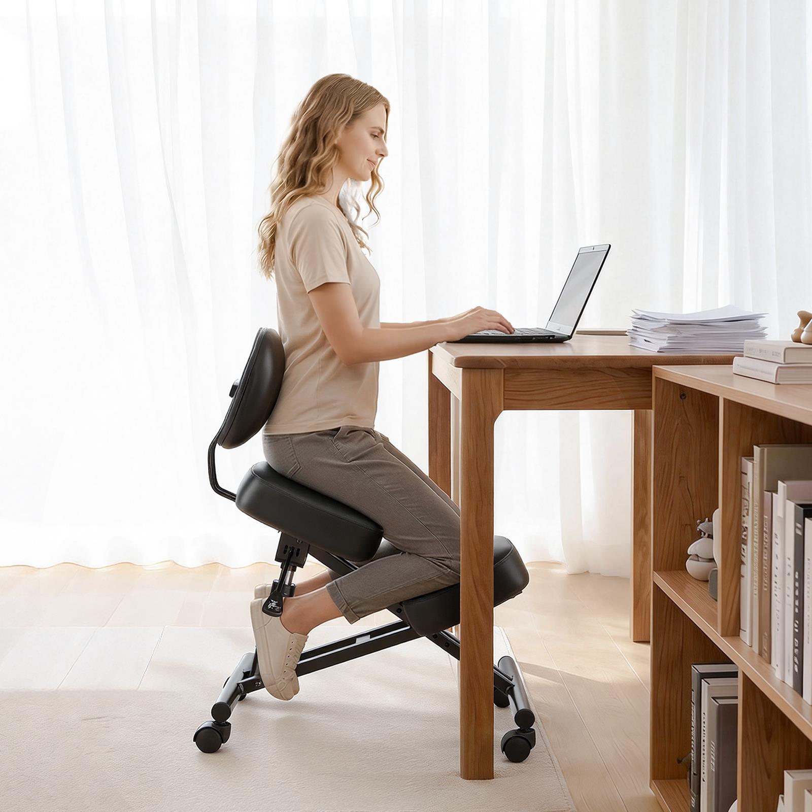 เก้าอี้สำหรับนั่งคุกเข่าแบบปรั - Office Stool บทวิจารณ์และราคา
