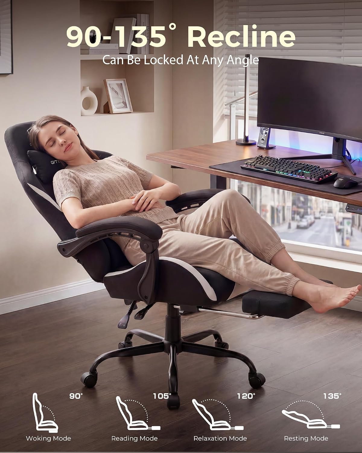 เก้าอี้เกมมิ่ง LUCKRACER ขนาดใ - Office Chair Cushion บทวิจารณ์และราคา